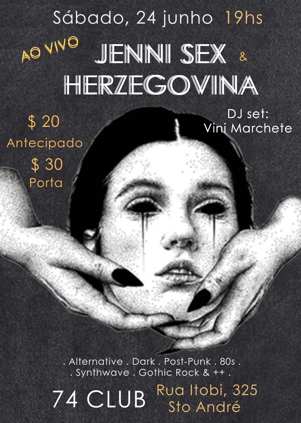 JENNI SEX SP HERZEGOVINA RJ em Santo André 2023 Sympla