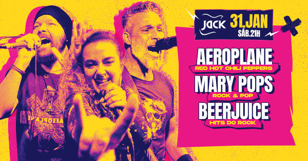 SÁBADO JACK AEROPLANE RED HOT CHILI PEPPERS MARY POPS ROCK POP
