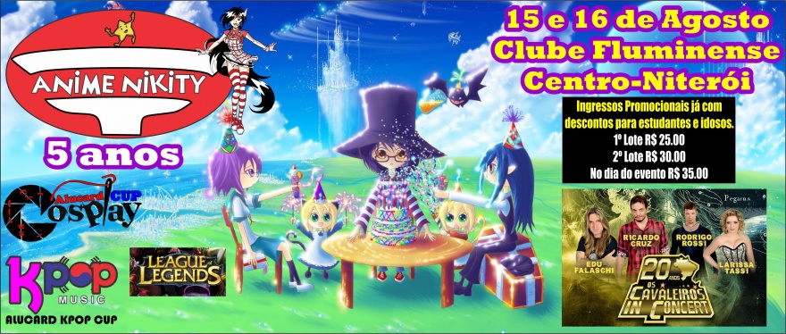 Anime Nikity 5 anos em Niterói - Sympla