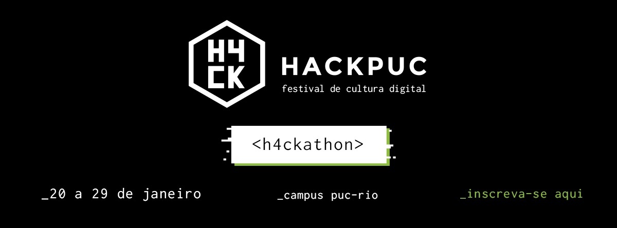 HACKPUC - O H4CKATHON em Rio de Janeiro - Sympla