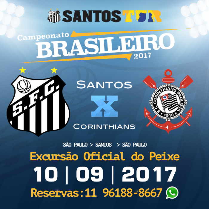 Tour em Santos + jogo Santos x Corinthians saída de São Paulo Sympla