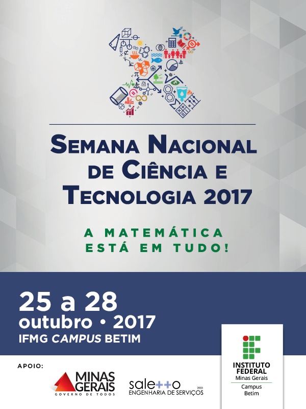 Palestras Semana Nacional de Ciência e Tecnologia 2017 IFMG Betim Sympla