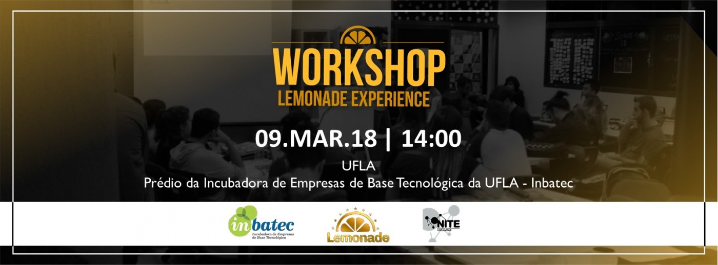[LEMONADE] Workshop Lemonade Experience em Lavras - Sympla