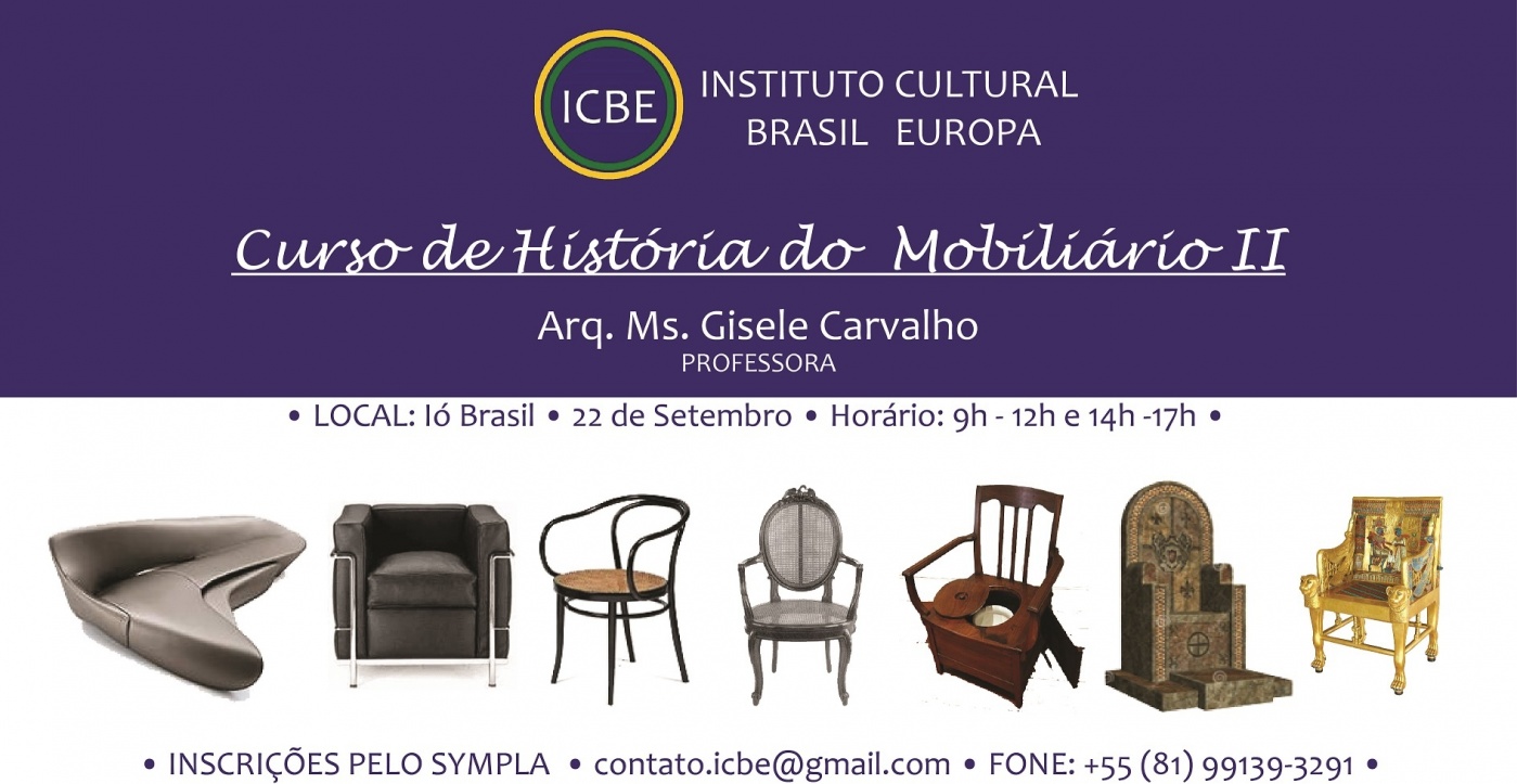 Curso de História do Mobiliário II em Recife - Sympla