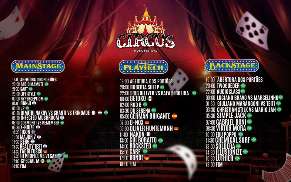 Circus Music Festival - Tour 10 Anos (Oficial BMS ) - Sympla