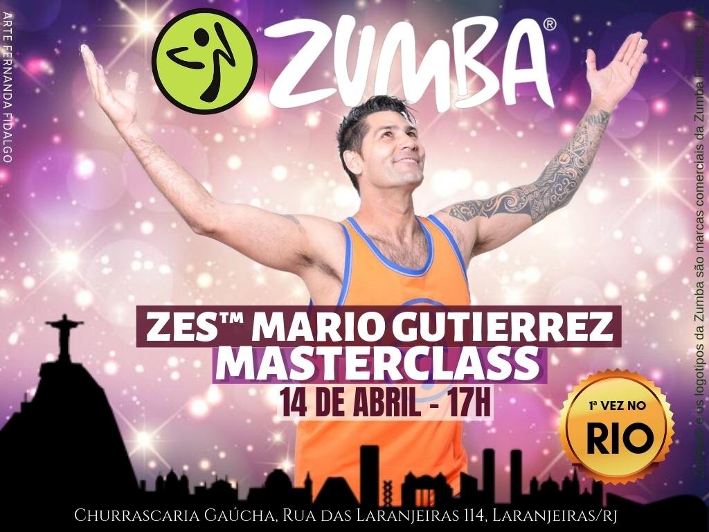 Zumba Rio Zumba® Master Class com Mario Gutierrez no Rio de Janeiro/RJ em Rio de ...