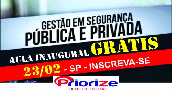 GESTÃO DE SEGURANÇA PÚBLICA E PRIVADA - RECONHECIDO PELO MEC - AULA ...