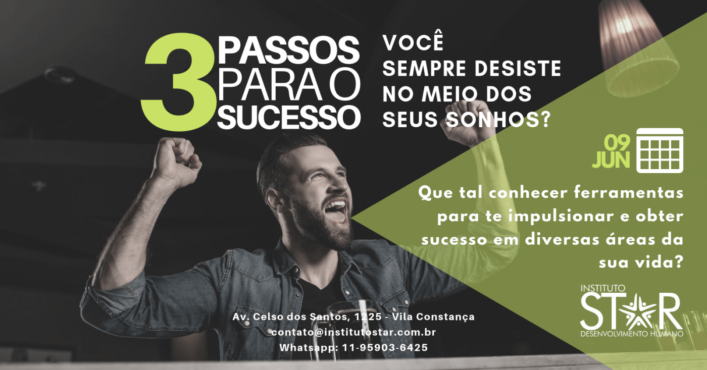 3 Passos Para o Sucesso em São Paulo - Sympla