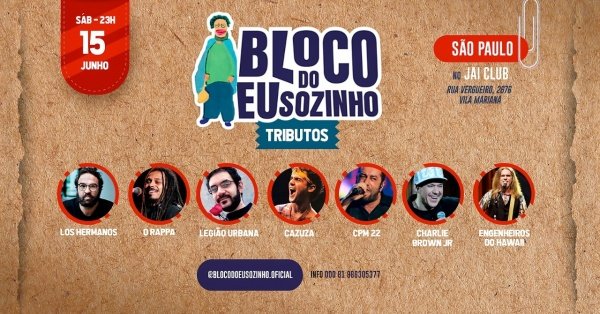 Bloco do Eu Sozinho em São Paulo em São Paulo Sympla