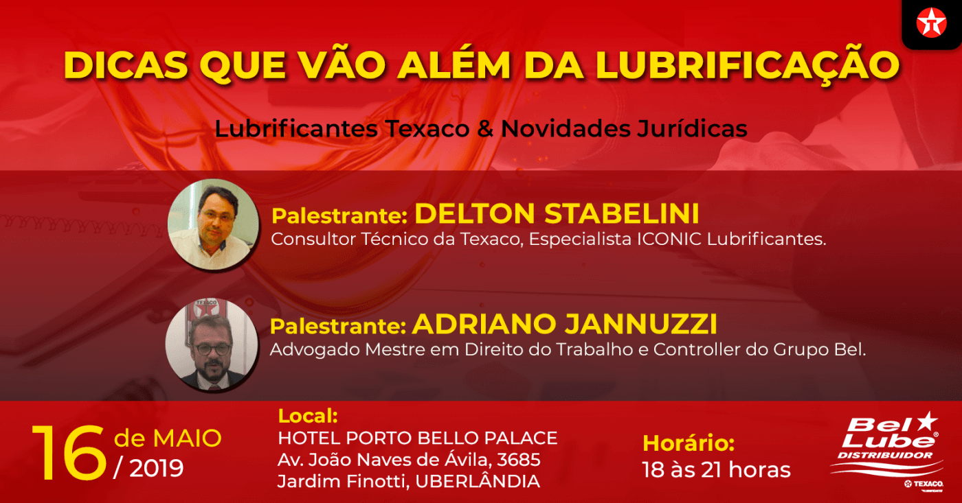 Dicas Que Vao Alem Da Lubrificacao Lubrificantes Texaco Novidades Juridicas Sympla