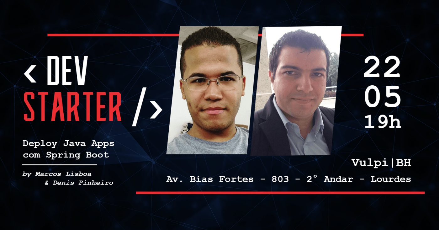 #8 DevStarter: Deploy Java Apps com Spring Boot em Belo Horizonte - Sympla