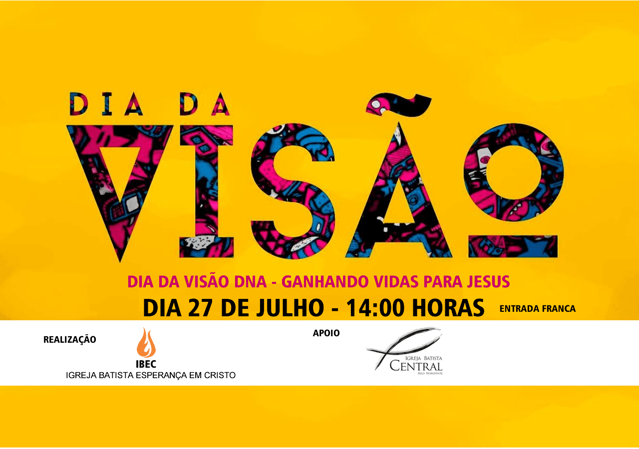 Dia Da Visao Dna Ganhando Vidas Para Jesus Sympla