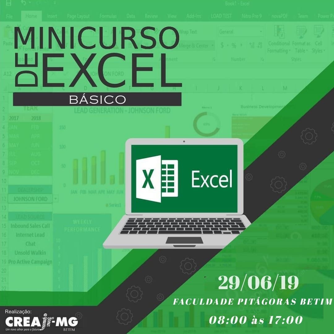 Excel Mini Mini Curso Excel Básico e Intermediário em Betim - Sympla