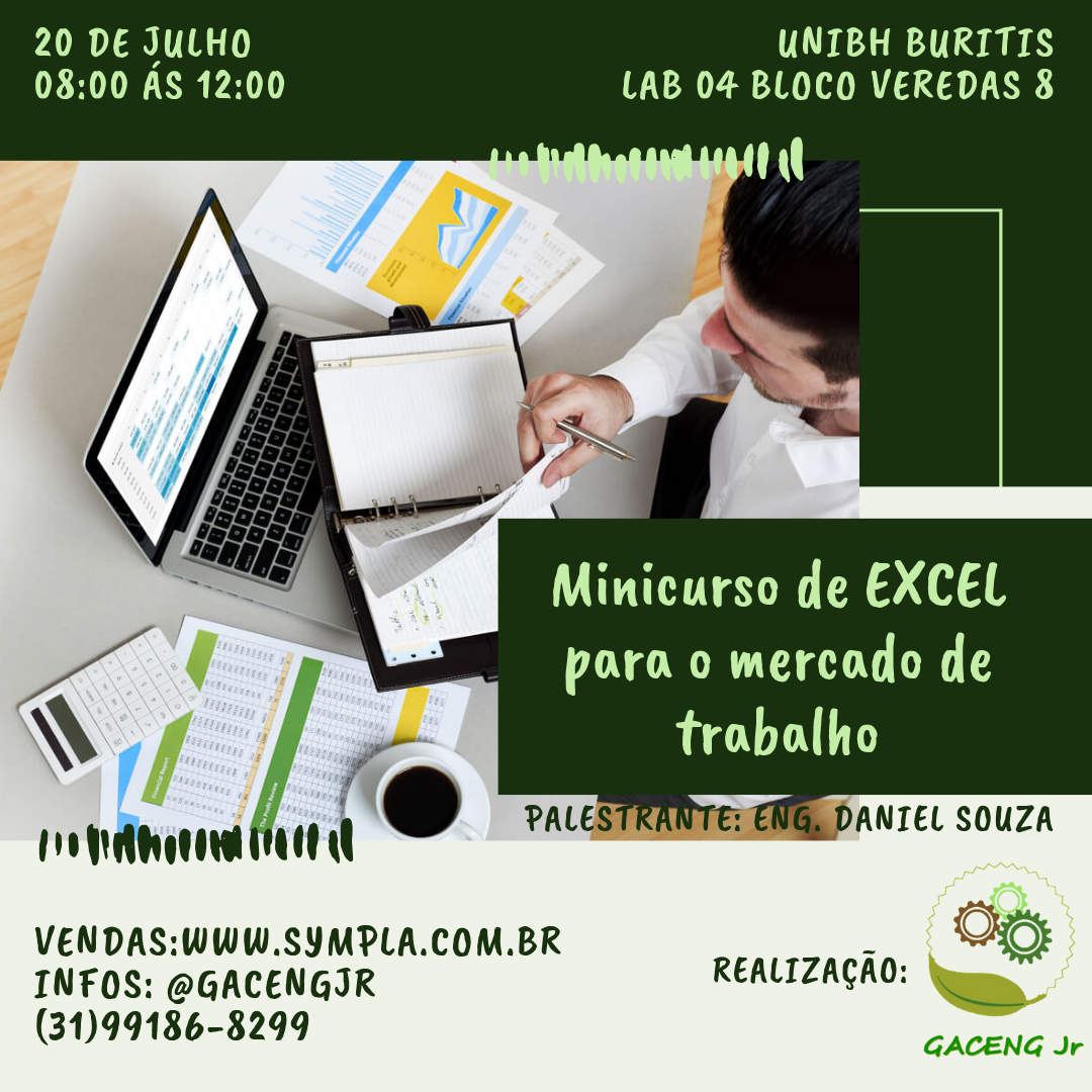 Minicurso de Excel para o mercado de trabalho - EVENTO CANCELADO ...