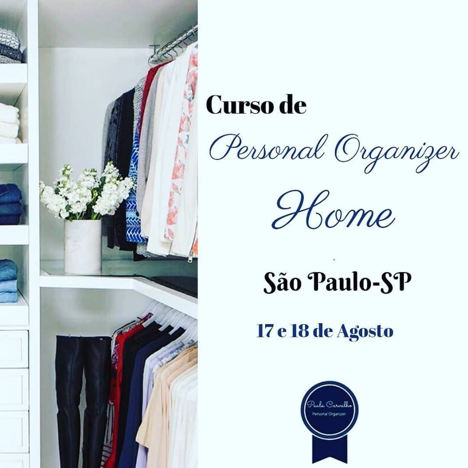 CURSO DE PERSONAL ORGANIZER EM SÃO PAULO / 25 E 26 DE JANEIRO 2020