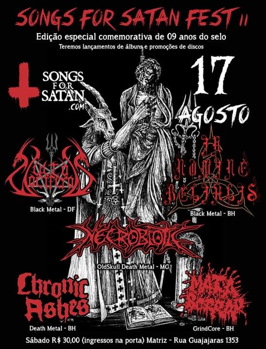 Songs For Satan Fest II em Belo Horizonte - Sympla