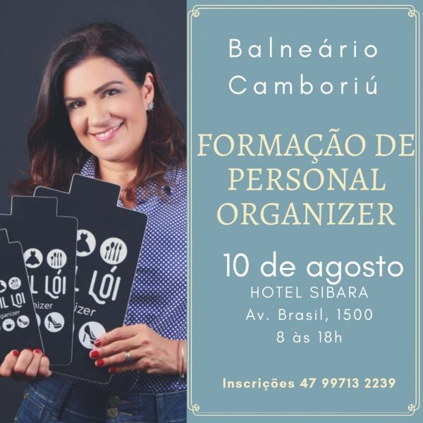 Curso de Formação Personal Organizer JANIL LÓI ORGANIZER em Balneário