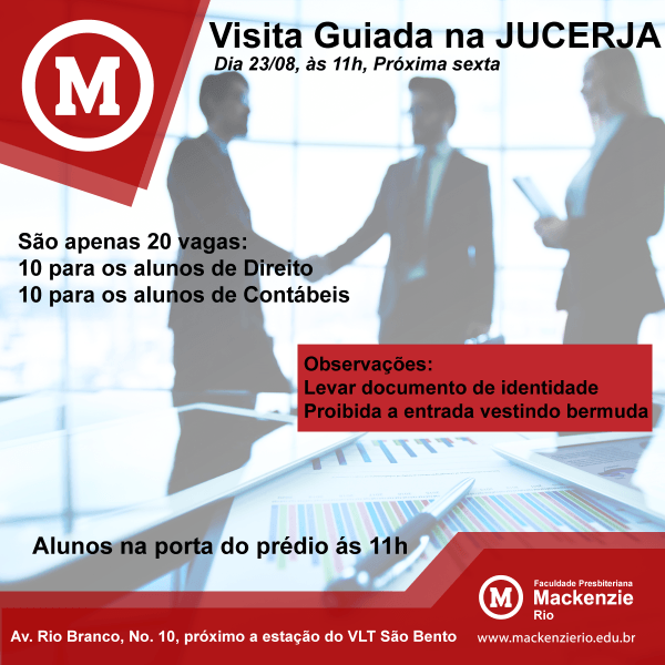 Visita Guiada na Junta Comercial do Estado do Rio de Janeiro (JUCERJA ...