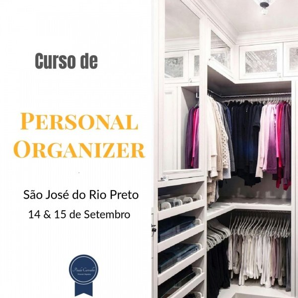 CURSO DE PERSONAL ORGANIZER em São José do Rio Preto 2023 Sympla
