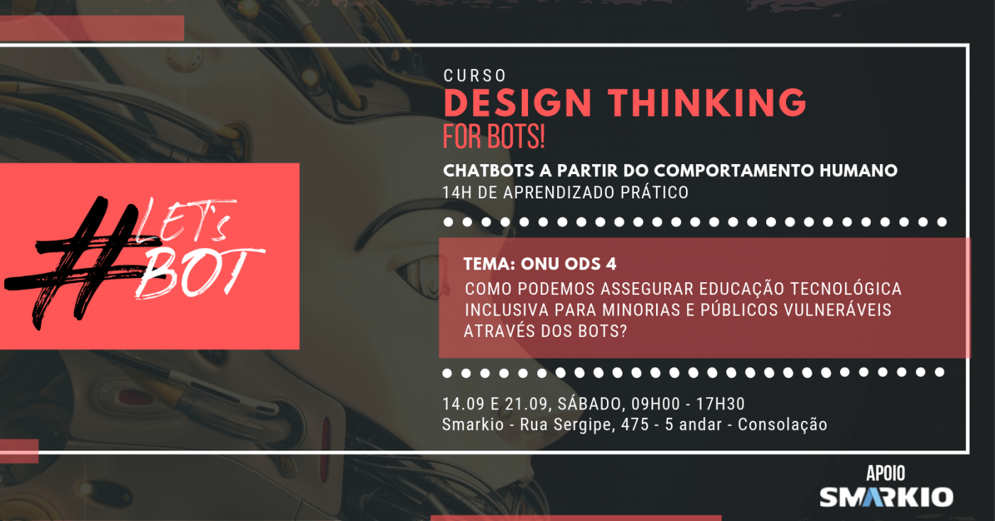 Let's Bot - Curso Design Thinking for bots em São Paulo - Sympla