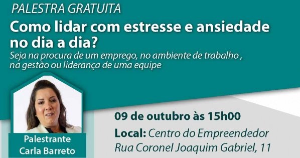Palestra: Como lidar com estresse e ansiedade no dia a dia? em Lençóis ...