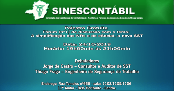 Palestra F rum n 1 De Discuss o Com O Tema A Simplifica o Das NRs 