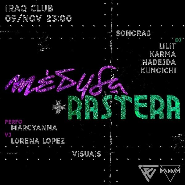 Mèdusa + Rastera em Recife - Sympla