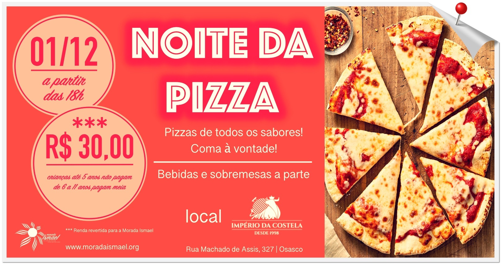 Noite da Pizza - Sympla