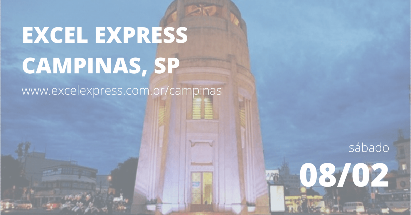 Excel Express Excel EXPRESS - Turma Campinas, SP em Campinas - Sympla