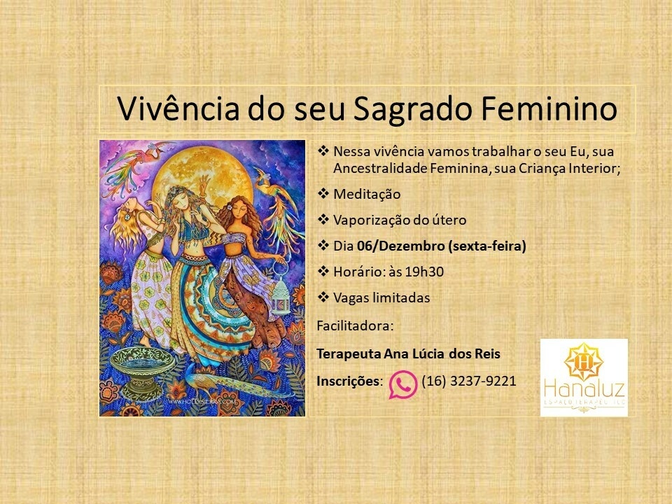 Vivência do Seu Sagrado Feminino (Cópia)