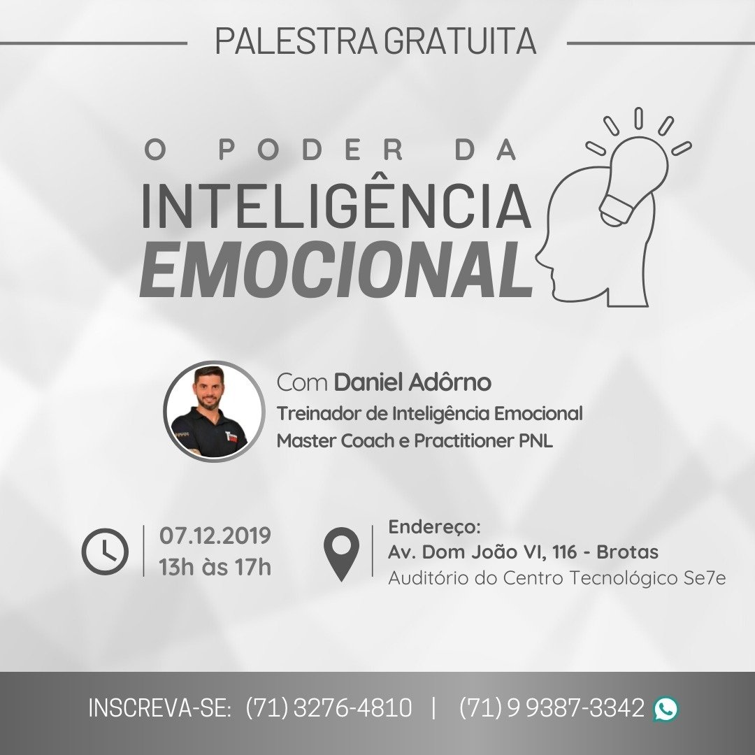 Palestra gratuita de Inteligência Emocional em Salvador - Sympla