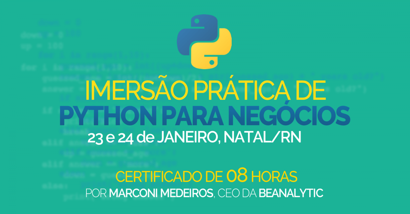Imersão Prática de Python para Negócios em Natal - Sympla