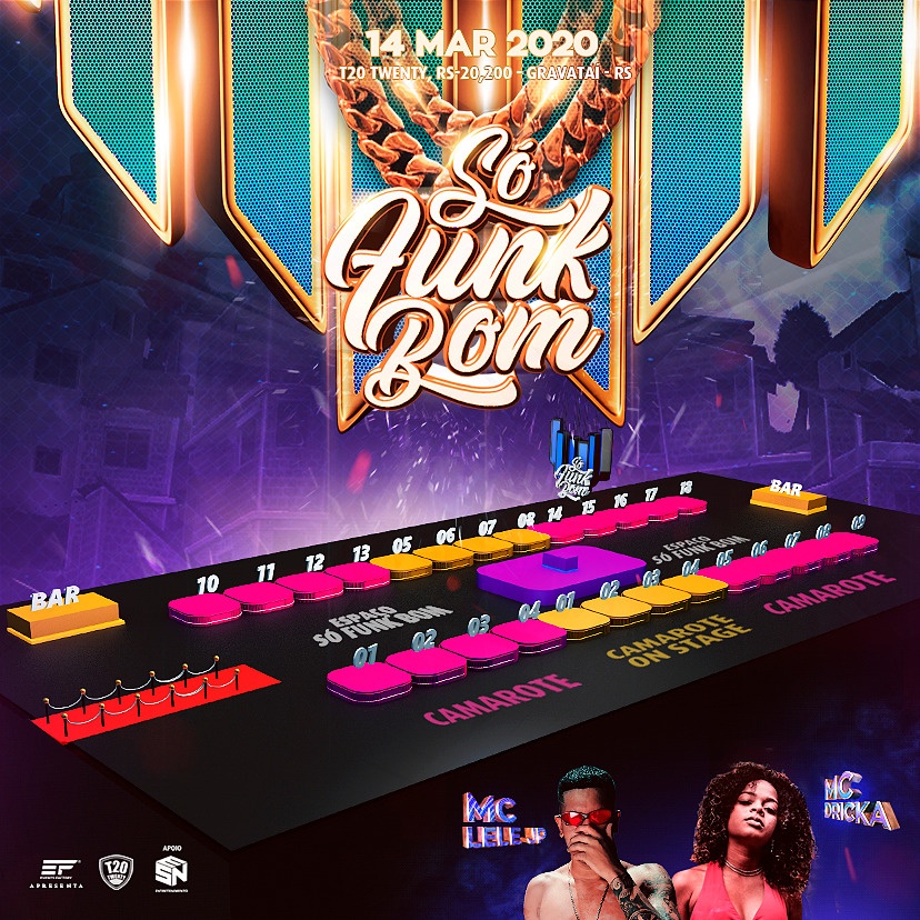 Só Funk Bom - Mc Lele JP + Mc Dricka em Gravataí 14/03 em Gravataí