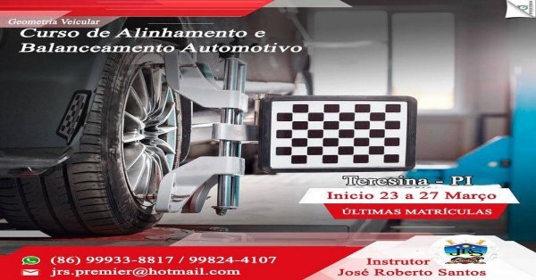 Curso de Aperfeiçoamento em Balanceamento e Alinhamento. em Teresina ...