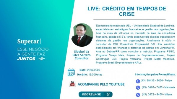 Crédito em Tempos de Crise - online - Sympla