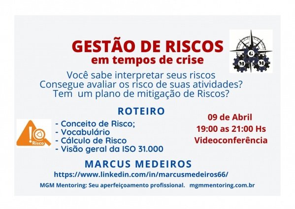 Gestão de Riscos em tempos de crise - online - Sympla