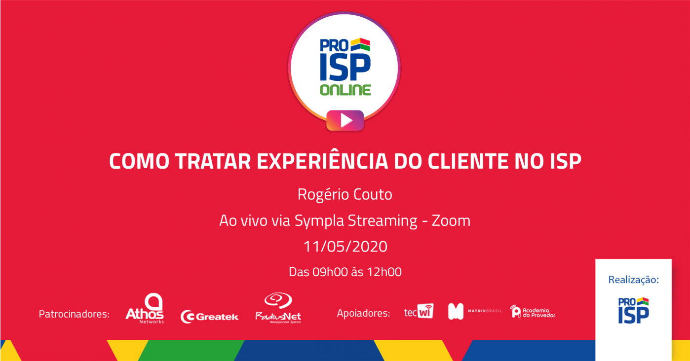 COMO TRATAR EXPERIÊNCIA DO CLIENTE NO ISP - online - Sympla