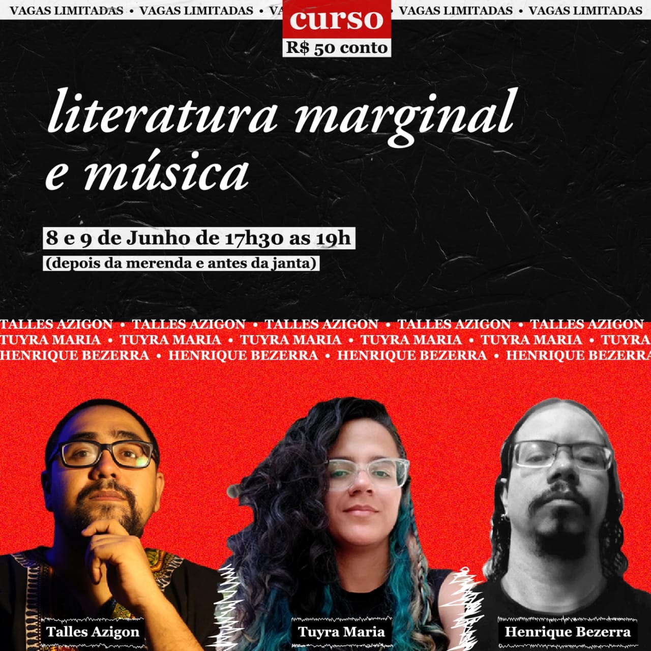 Literatura Marginal e Música - online - Sympla