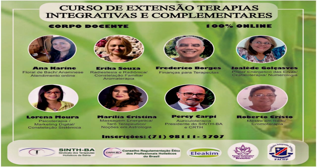 Curso Online Terapias Integrativas Complementares com Certificação Universitária. Sympla Curso Online Terapias Integrativas Complementares com Certificação Universitária. Sympla