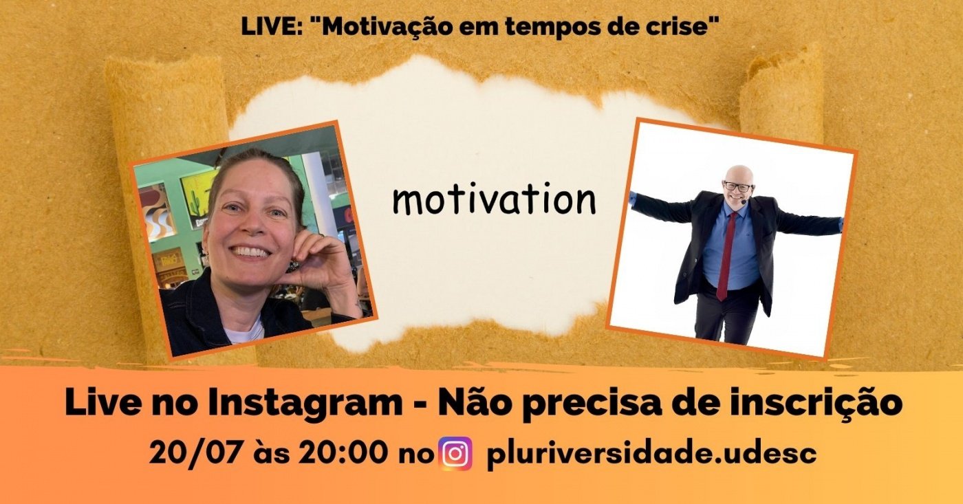 Live no Instagram: Motivação em tempos de crise - online - Sympla