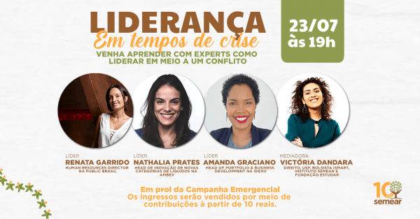 Webinar: Liderança em tempos de crise - online - Sympla
