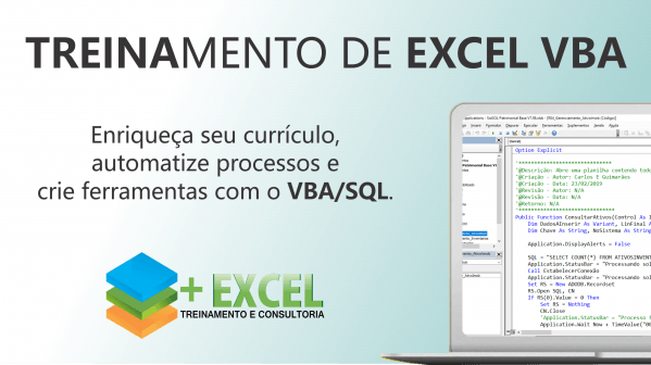 EXCEL VBA COM SQL - online - Sympla