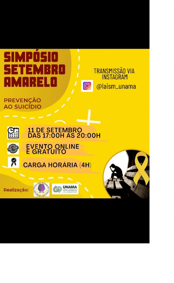 Simpósio setembro amarelo- prevenção ao suicídio - online - Sympla