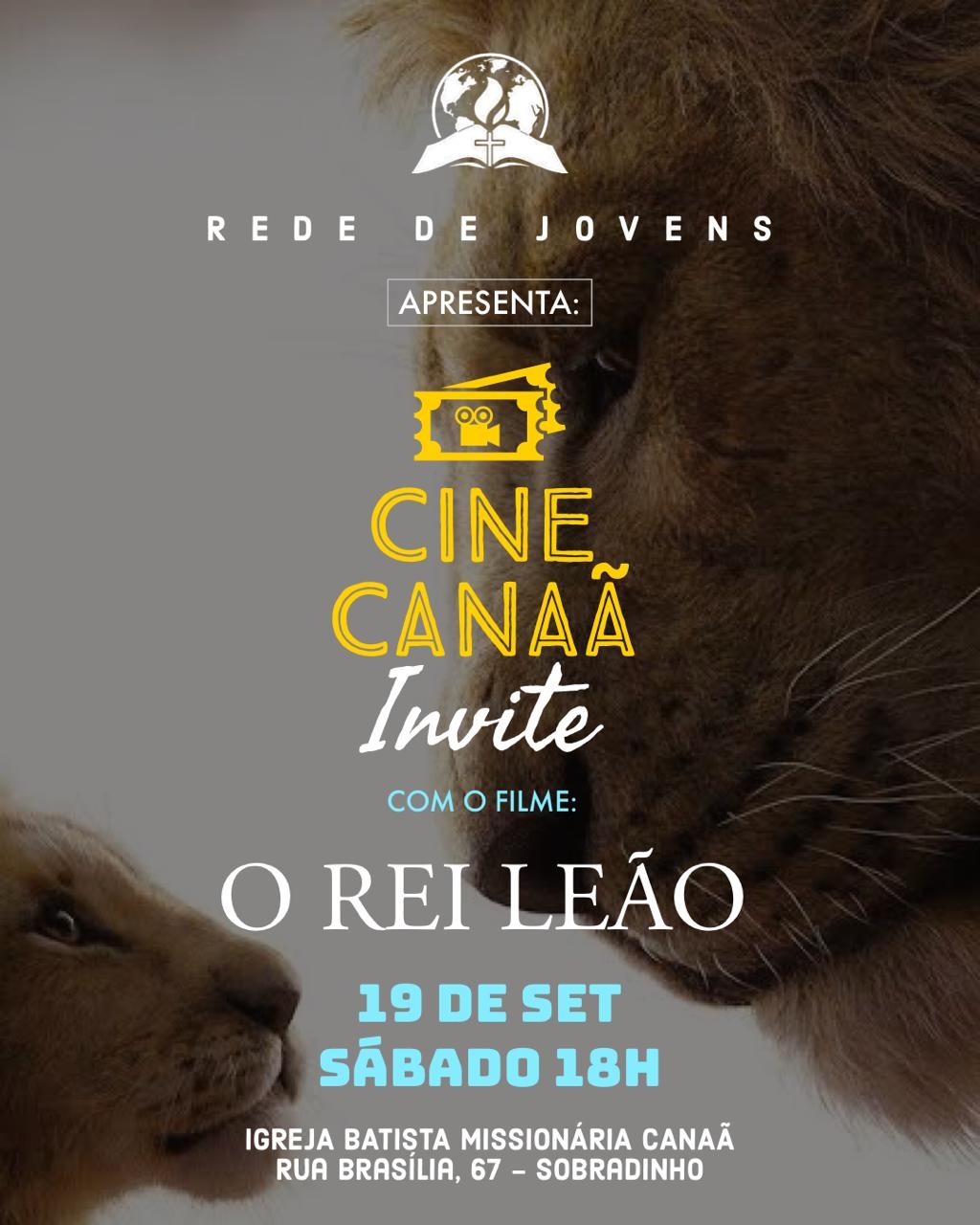 CINE CANAÃ INVITE - O Rei Leão em Feira de Santana - Sympla