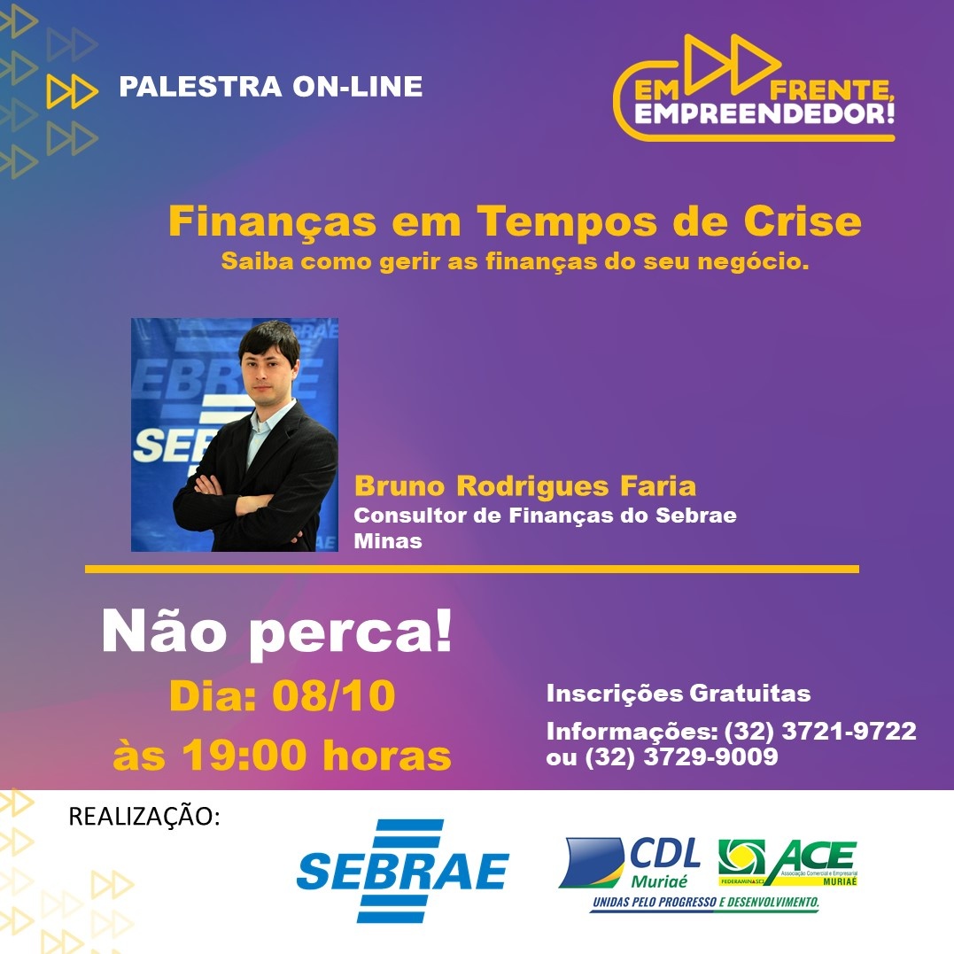 Palestra Online: Finanças em Tempos de Crise - online - Sympla
