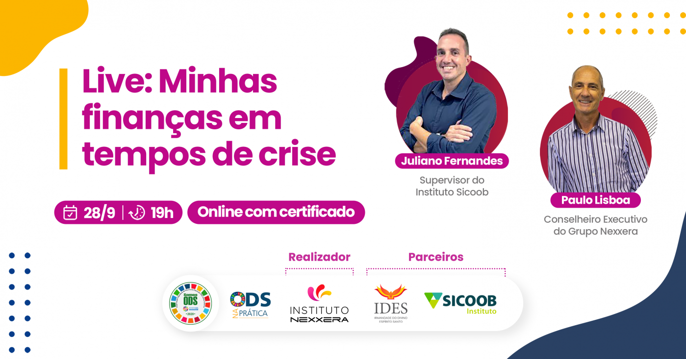 Minhas finanças em tempos de crise - online - Sympla