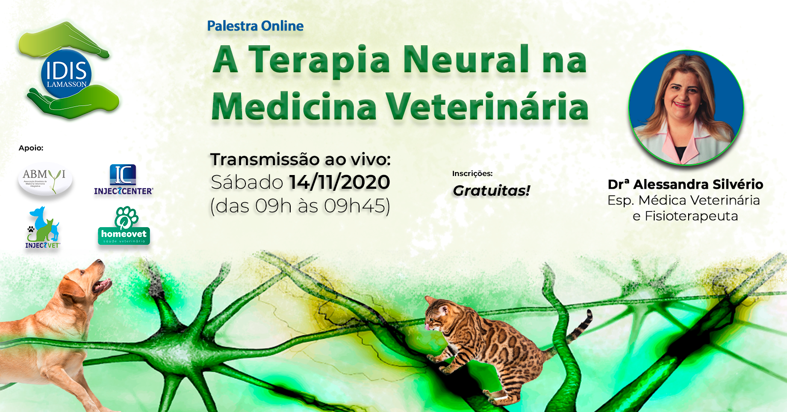 Palestra Online A Terapia Neural na Medicina Veterinária Sympla