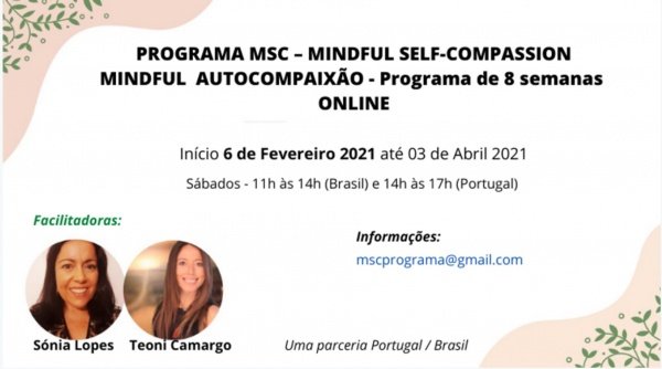 PROGRAMA DE MINDFULNESS E AUTOCOMPAIXÃO MINDFUL SELF-COMPASSION (MSC ...