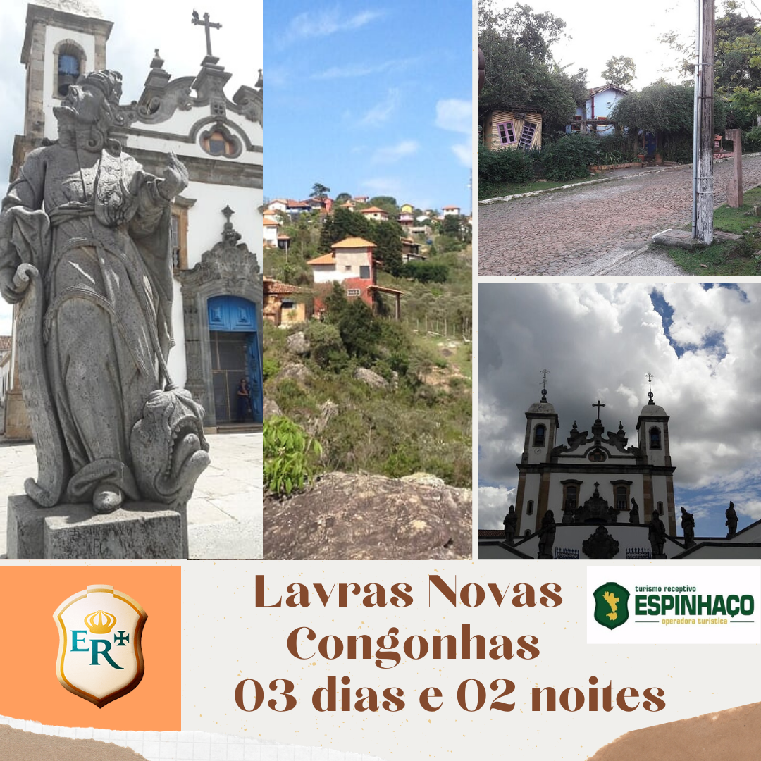 Lavras Novas e Congonhas 03 dias e 02 noites