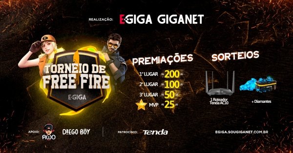 Torneio E Giga De Free Fire 06 Online Sympla